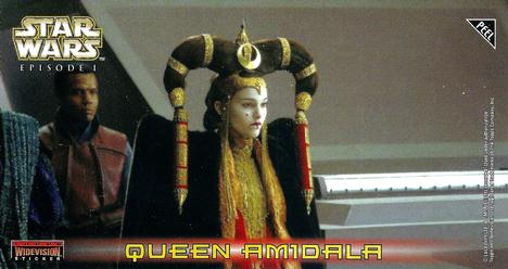 1999 Topps Widevision Star Wars: Episode I - Stickers #S6 Queen Amidala Front