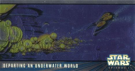 1999 Topps Widevision Star Wars: Episode I Series 2 - Chrome #H-C2 Departing an Underwater World - Hobby Front