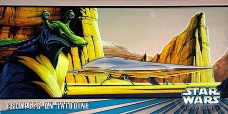 1999 Topps Widevision Star Wars: Episode I Series 2 - Chrome #C2 Escapes on Tatooine - Retail Front