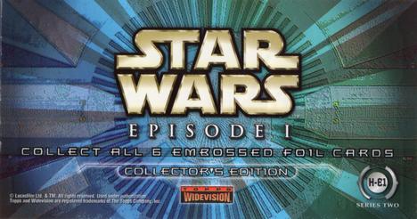 1999 Topps Widevision Star Wars: Episode I Series 2 - Embossed Foil #H-E1 The Neimoidians - Hobby Back