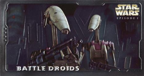 1999 Topps Widevision Star Wars: Episode I Series 2 - Embossed Foil #H-E2 Battle Droids - Hobby Front