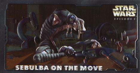 1999 Topps Widevision Star Wars: Episode I Series 2 - Embossed Foil #H-E4 Sebulba on the Move - Hobby Front