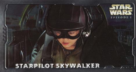 1999 Topps Widevision Star Wars: Episode I Series 2 - Embossed Foil #H-E5 Starpilot Skywalker - Hobby Front