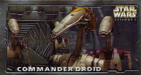 1999 Topps Widevision Star Wars: Episode I Series 2 - Embossed Foil #E1 Commander Droid - Retail Front