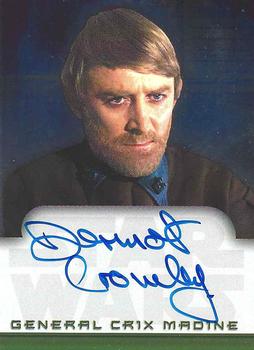 2001 Topps Star Wars Evolution - Autographs #NNO Dermot Crowley Front