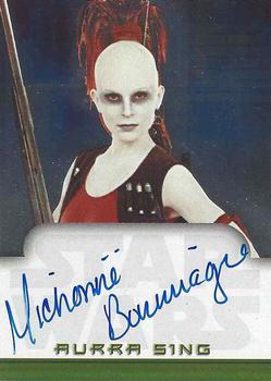 2001 Topps Star Wars Evolution - Autographs #NNO Michonne Bourriague Front