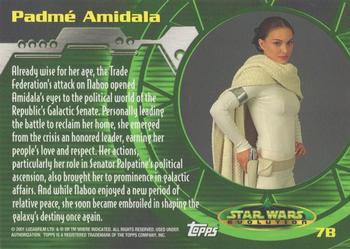 2001 Topps Star Wars Evolution - Evolution B #7B Padme Amidala Back