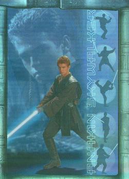 2002 Topps Star Wars: Attack of the Clones - Prismatic Foil #1 Anakin Skywalker Front