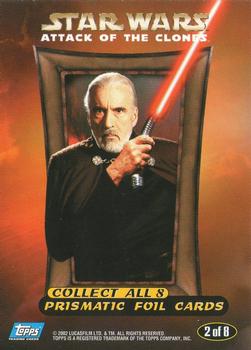 2002 Topps Star Wars: Attack of the Clones - Prismatic Foil #2 Count
