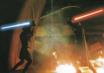 2002 Topps Star Wars: Attack of the Clones - Panoramic Fold-Out #1 Blue vs. Red Front