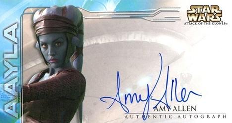 2002 Topps Star Wars: Attack of the Clones Widevision - Autographs #NNO Amy Allen Front