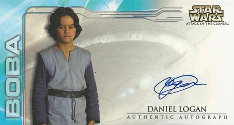 2002 Topps Star Wars: Attack of the Clones Widevision - Autographs #NNO Daniel Logan as Boba Fett Front