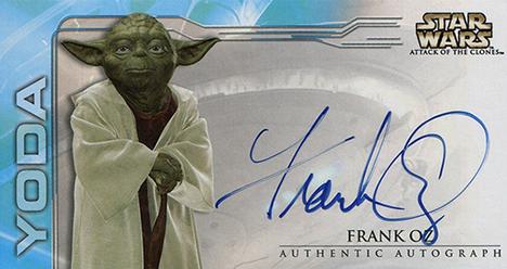 2002 Topps Star Wars: Attack of the Clones Widevision - Autographs #NNO Frank Oz Front