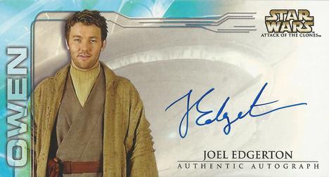 2002 Topps Star Wars: Attack of the Clones Widevision - Autographs #NNO Joel Edgerton Front