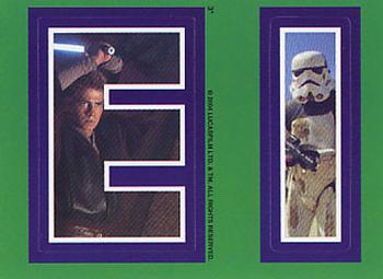 2004 Topps Heritage Star Wars - Alphabet Stickers #3 E I Front