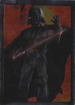 2005 Topps Star Wars Revenge of the Sith - Embossed Foil #1 Darth Vader Front