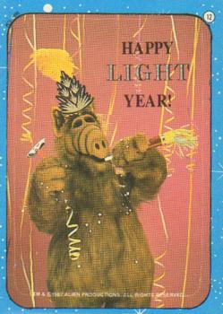 1987 Topps ALF - Stickers #12 Happy light year! Front