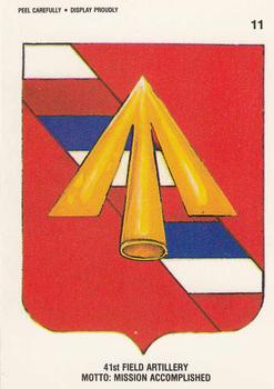 1991 Topps Desert Storm - Stickers #11 41st Field Artillery Motto: Mission Accomplished Front