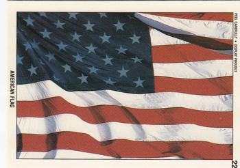 1991 Topps Desert Storm - Stickers #22 American Flag Front
