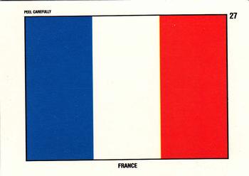 1991 Topps Desert Storm - Stickers #27 France Flag Front