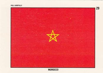 1991 Topps Desert Storm - Stickers #29 Morocco Flag Front