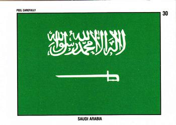1991 Topps Desert Storm - Stickers #30 Saudi Arabia Flag Front