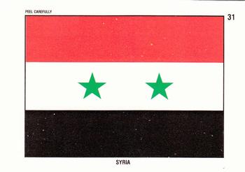 1991 Topps Desert Storm - Stickers #31 Syria Flag Front