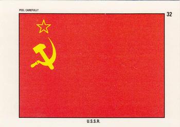 1991 Topps Desert Storm - Stickers #32 USSR Flag Front