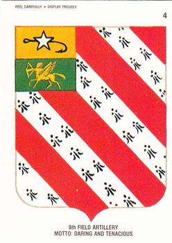 1991 Topps Desert Storm - Stickers #4 8th Field Artillery Motto: Daring and Tenacious Front