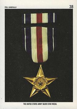 1991 Topps Desert Storm - Stickers #38 The United States Army Silver Star Medal Front