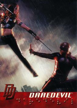 2003 Topps Daredevil - Promos #P3 Elektra vs. Daredevil Front