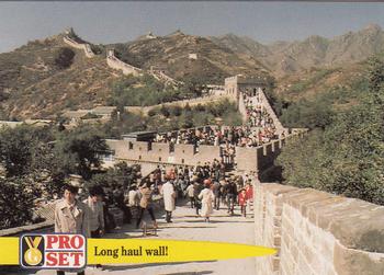 1992 Pro Set Guinness Book of Records #14 Long haul wall! Front