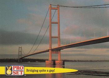 1992 Pro Set Guinness Book of Records #28 Bridging quite a gap! Front