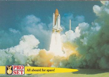 1992 Pro Set Guinness Book of Records #42 All aboard for space! Front