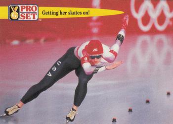 1992 Pro Set Guinness Book of Records #96 Getting her skates on! Front