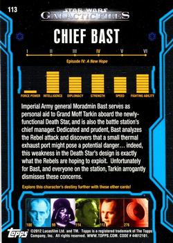 2012 Topps Star Wars: Galactic Files #113 Chief Bast Back