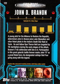 2012 Topps Star Wars: Galactic Files #122 John D. Branon Back