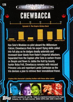2012 Topps Star Wars: Galactic Files #126 Chewbacca Back