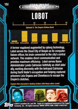 2012 Topps Star Wars: Galactic Files #132 Lobot Back