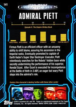 Star Wars Galactic Files Series 1 Base Card #141 Admiral Piett 
