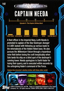2012 Topps Star Wars: Galactic Files #142 Captain Needa Back