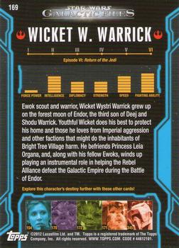 2012 Topps Star Wars: Galactic Files #169 Wicket W. Warrick Back