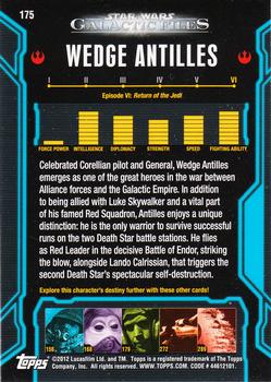 2012 Topps Star Wars: Galactic Files #175 Wedge Antilles Back