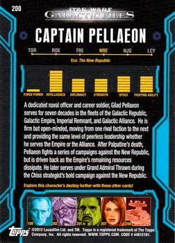2012 Topps Star Wars: Galactic Files #200 Captain Gilad Pellaeon Back