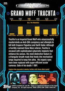 2012 Topps Star Wars: Galactic Files #225 Grand Moff Trachta Back