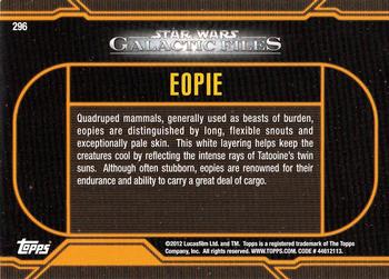 2012 Topps Star Wars: Galactic Files #296 Eopie Back