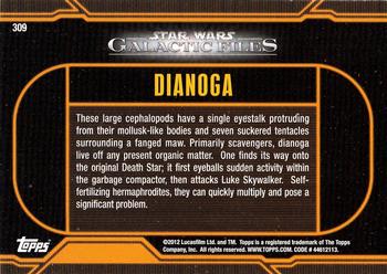 2012 Topps Star Wars: Galactic Files #309 Dianoga Back