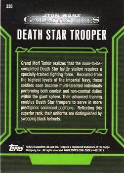 2012 Topps Star Wars: Galactic Files #335 Death Star Trooper Back