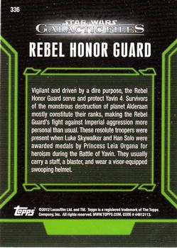 2012 Topps Star Wars: Galactic Files #336 Rebel Honor Guard Back