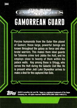 2012 Topps Star Wars: Galactic Files #344 Gamorrean Guard Back